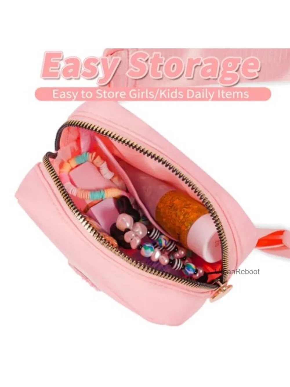 Personalized Initial Crossbody Bag & Mini Belt Bag Set Lightweight Cute